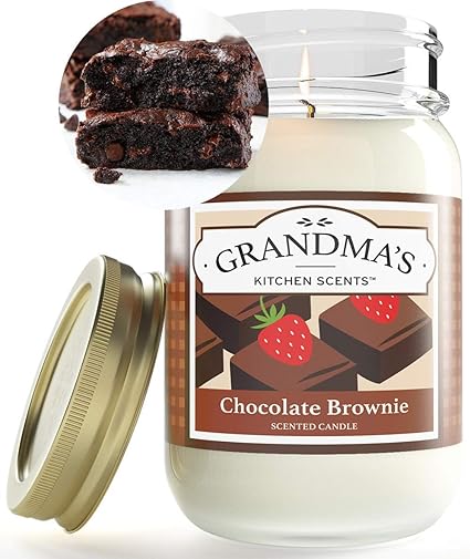 Amazon Com Chocolate Brownie Scented Candles For Home Non Toxic Long Lasting Soy Candles Delicious Scent Large 16 Oz Mason Jar Hand Made In The Usa Home Improvement