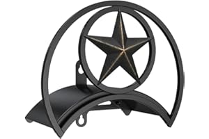 GOFORWILD Garden Hose Holder, Decorative Hose Butler Sturdy Water Hose Rack, Durable Wall Hose Hanger, Holds 125-Feet of 5/8-Inch Hose, Hose Reel, Made of Gauge Steel (9.8) …