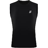 Roadbox Boys Sleeveless Compression Shirts, Youth Quick-Dry Football Undershirt, Athletic Tank Tops for Basketball Sports