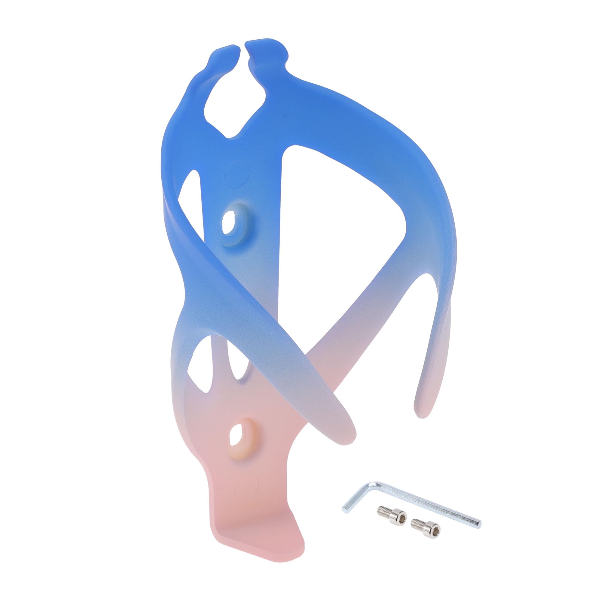 Motoforti Bike Bottle Cup Holder Cage Rack Lightweight Durable Resin Plastic Bicycle Drinks Holder for MTB Road Mountain Bike Blue Pink Graduated Color