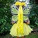 Girls Yellow Butterfly Monarch Dress Up Costume Age 3-7