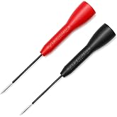 Multimeter Needle Probes, 0.7mm Ultra Fine Test Tips, 600V 10A, 2 Pack | Compatible with 2mm Multimeter Leads, Precision Circuit Testing, Automotive Wire Diagnostics and Electronic Repair
