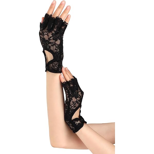 【FETICO】LACE FINGERLESS GLOVES  black 18736927_hi?h=630