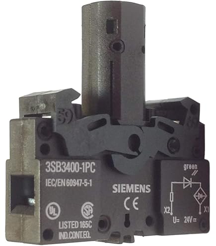 Contacteur Bouton-poussoir Siemens 3SB3400 - 400V AC12, 10A - Pour Automates Et Tableaux électriques