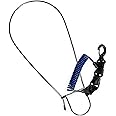 Calissa Offshore Kayak & Spearfishing Stainless Steel Fish Stringer Clip + 36” Steel Core Lanyard+Speargun Spear Fishing Freedive Freediving Scuba Dive Diving Large Holder