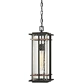 Minka Lavery Outdoor Pendant Lighting 72494-68 San Marcos, 1-Light 60 Watts, Black