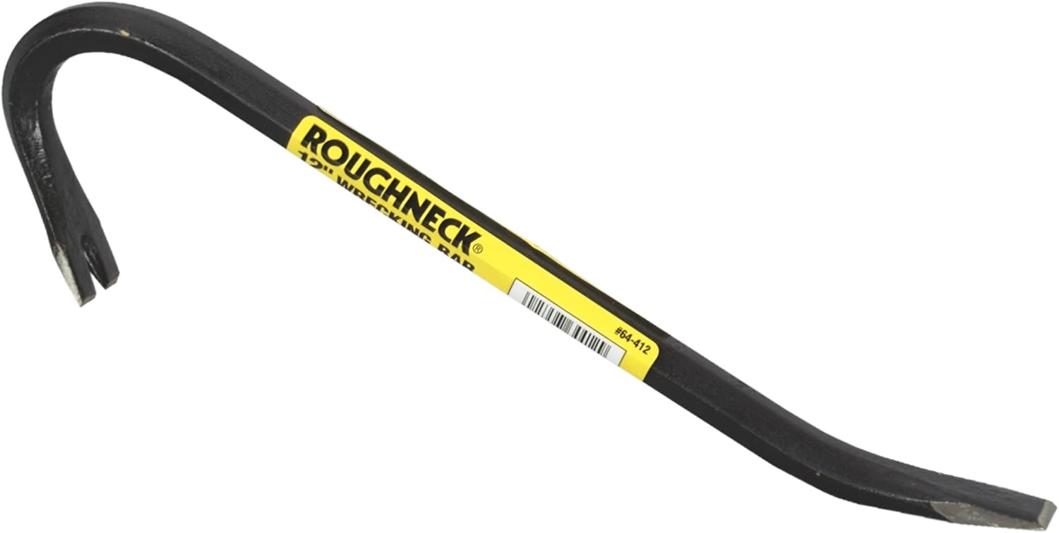 Roughneck Wrecking Bar - 24in (610mm) Drop Forged, Heat Treated & Corrosion Resistant for Demolition Tasks - Image 3