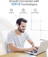 BrosTrend Wi-Fi 6 AX900 USB WiFi Dongle Dual Band 5GHz 600Mbps PC Laptop view 5