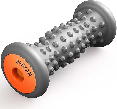BESKAR Foot Massager for Plantar Fasciitis Deep Tissue Roller Grey