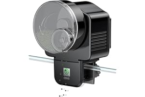 Pawfly Automatic Fish Feeder for Aquarium, Auto Vacation Timer for Tank 60 ml Adjustable Fish Food Dispenser for Pellets Strips, Battery Operated (Battery Not Included)