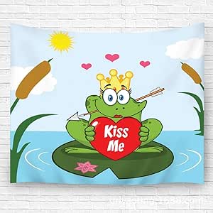 EU Tapiz Colgante de Pared Rana Princesa Personaje de Mascota de