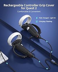 ZYBER Rechargeable Controller Grips for Meta Quest