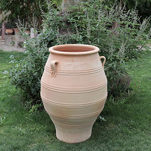 Palatina-Keramik | XXL Amphore aus Terracotta | 100 cm | frostfest | mediterrane Pflanzgefäße Pflanzkübel für Garten Terrasse Balkon Außenbereich Thymus 100 cm – Bild 4