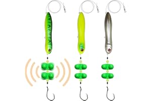 HADORAM Catfish Float Rigs with Catfish Rattles Rattling Catfishing Tackle for Bank Fishing Cooper Rig Equipment Circle Hooks for Peg Floats Santee Rig