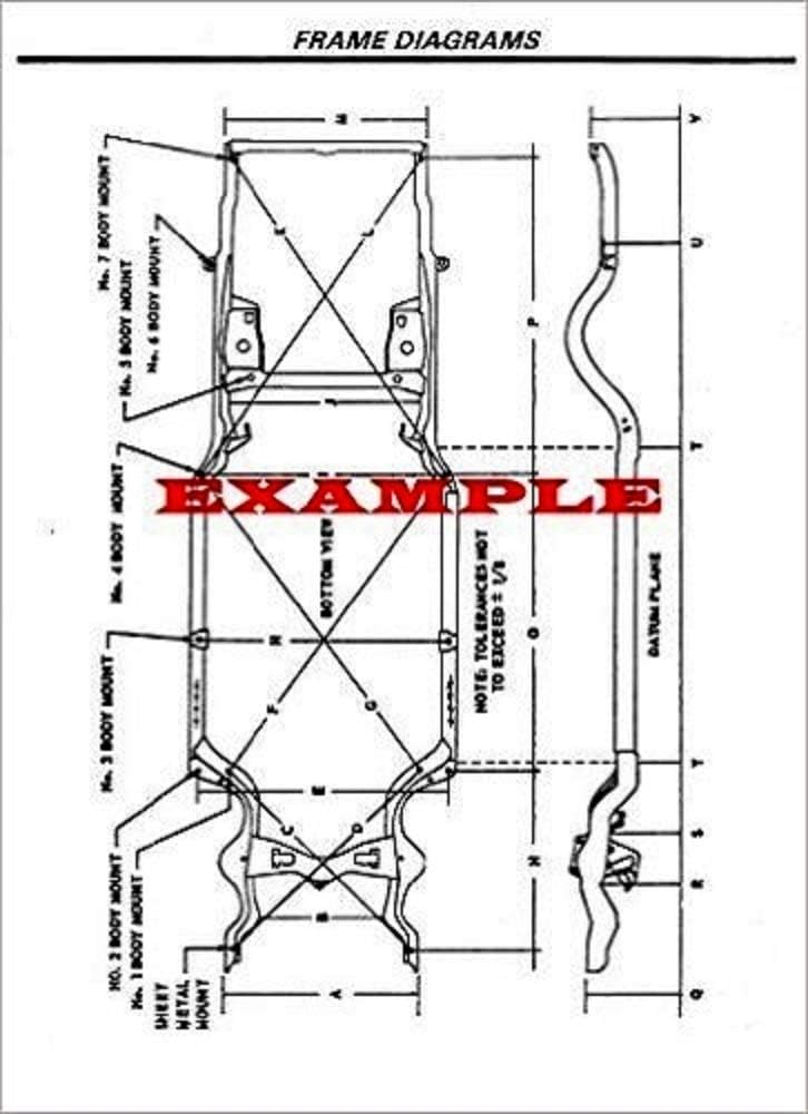 Frame Diagrams Compatible with 2015 Infiniti Q50S [Laminated]