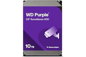 Western Digital 10TB WD Purple Surveillance Internal Hard Drive HDD - SATA 6 Gb/s, 256 MB Cache, 3.5" - WD102PURZ