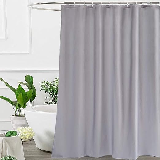 Amazon Com Ufriday Grey Fabric Shower Curtain Bathroom Curtain