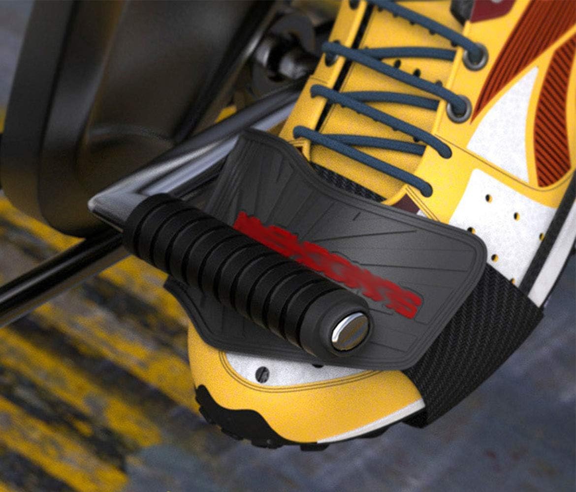 Motorcycle Shift Pad Shoes Motorbike Boots Protector(Black): Automotive