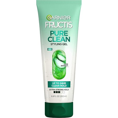 Garnier Fructis Style Pure Clean Styling Gel 6.8 Fl Oz, 1 Count, (Packaging May Vary)