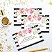 Modern Floral Diaper Raffle Tickets (25 Pack) Baby Shower Games for Girls – Invitation Insert Cards - Pink and Black