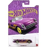 Hot Wheels '55 Purple Corvette, 57th Anniversary 4/6, 1:64 Scale Diecast