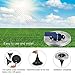 TONBUX Solar Ground Lights, Upgraded Garden Pathway Lights Outdoor Waterproof with 8 LED (4 Pack) for Driveway, Deck, Garden, Landscape Lighting (Warm White)