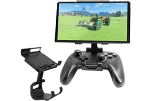 J&TOP ahishfoneya Adjustable Mount Clip for Switch Official Pro Controller, The Original Pro Controller Clip Mount Compatible with Nintendo Switch/OLED/Lite,Black (Black)