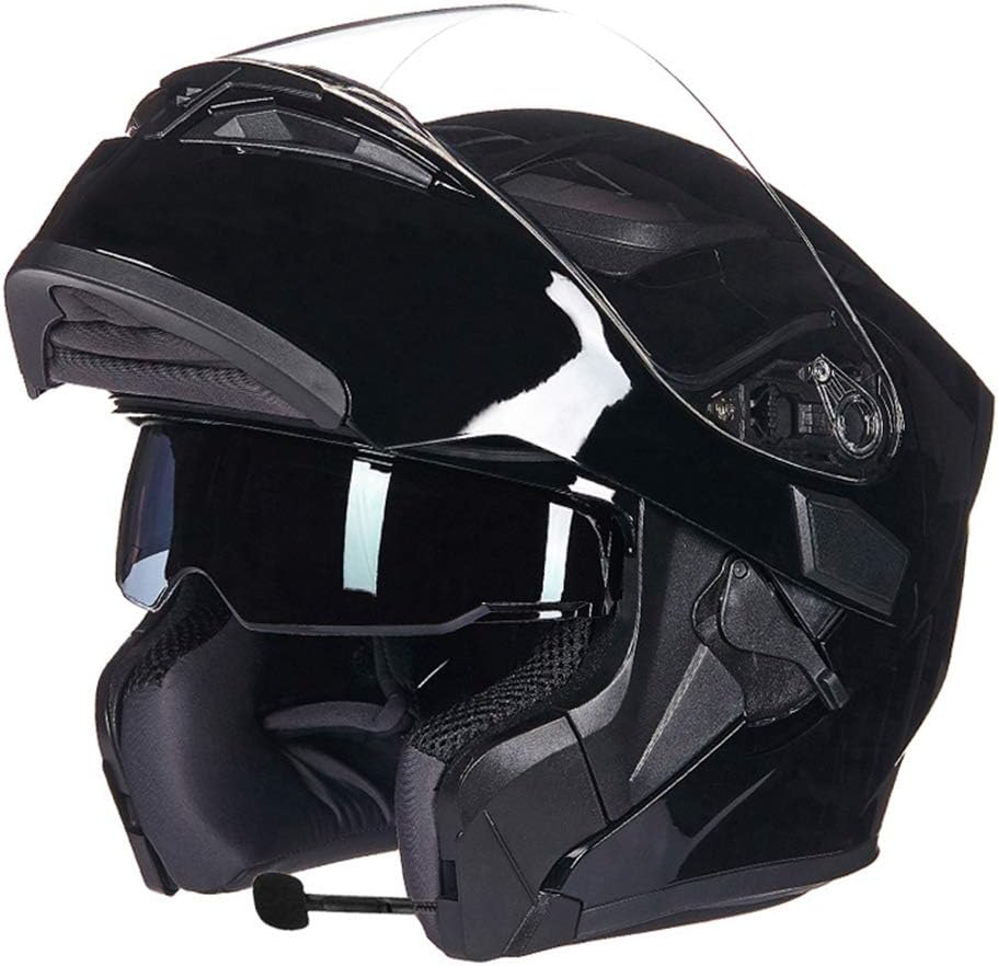 MJW Bluetooth Integrated Modular Flip Up Full Face Motorcycle Helmet Sun Shield Mp3 Intercom