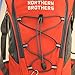 NORTHERN BROTHERS Lightweight Hydration Backpack Bladder Pack Daypack with 3 Liter/100 oz Reservoirs Water Bladder Bag (Orange Backpack + 3L Bladder)