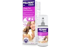 FELIWAY Spray Classic Spray, 60 mL - Reassures Cats During Car Travel, Veterinary Visits & Helps Control Unwanted Behaviours Like Urine Spraying, Scratching - (60 mL Spray, 1-Pack)