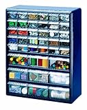 Stack-On DSB-39 39 Bin Plastic Drawer Parts Storage Organizer Cabinet, Blue