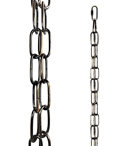 Monarch Rain Chains 18107 Aluminium Multi Cube regenketting - 8-1/2 voet lengte vervangende downspout voor goten - zwart gepoedercoat - regenkettingen voor buiten - regenkettingen voor goten