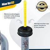 (Set of 2) Mario10 Rubber Sink Plunger 4.52in 5.51in Heavy Duty Unblocker view 6