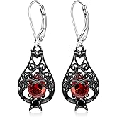 Bat Earrings for Women 925 Sterling Silver Halloween Sterling Silver Vampire Bat Wing Dangle Earrings Goth Halloween Earrings for Costume Parties Gifts for Women