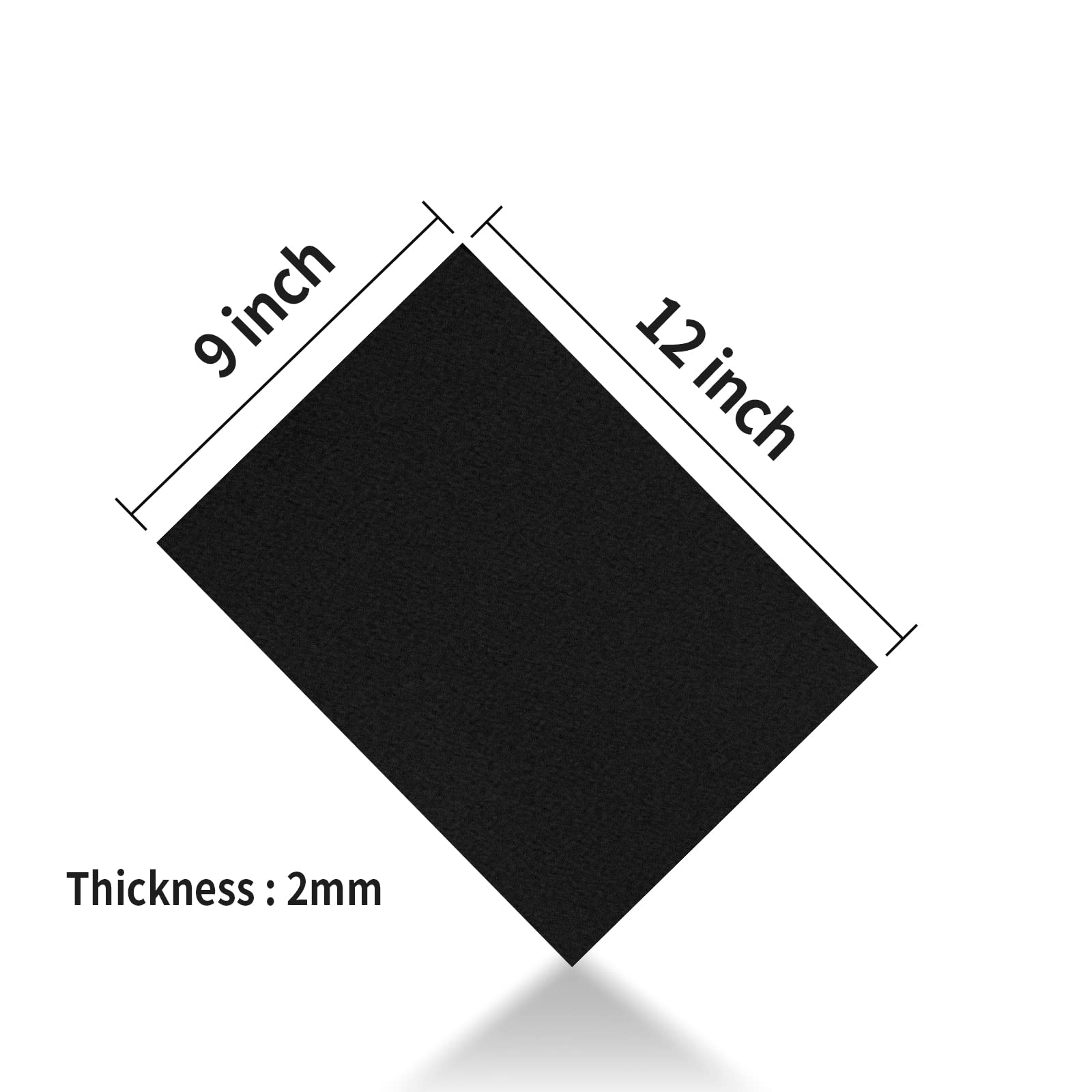 MEARCOOH Black Foam Sheets Crafts 9x12 Inch 2mm Eva Craft Foam Paper for Crafts Project Preschoolers Classroom Scrapbooking DIY Cosplay(10 Sheets)