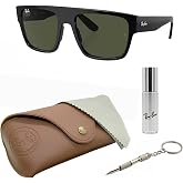 RAY-BAN RB0360S DRIFTER Square Sunglasses  with Official Eyewear Kit | Men and Women &bull; Lightweight Acetate Frame &bull; Bold Retro Design &bull; Full-Rim Construction &bull; Comfortable Fit &bull; Polarized Available