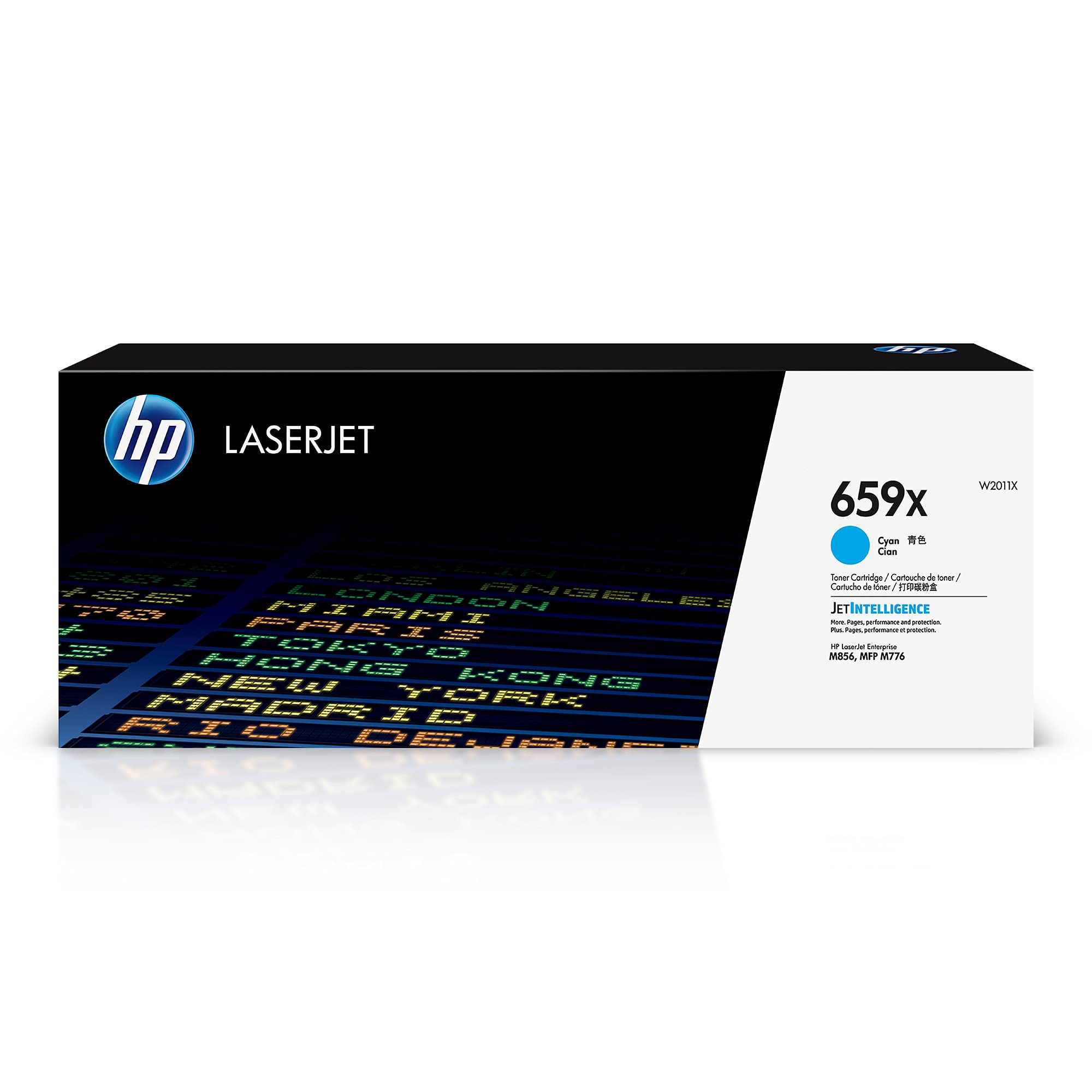 HP W2011X 659X High Yield Original LaserJet Toner Cartridge, Cyan, Single Pack