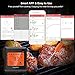 Meat Thermometer, Silipower Bluetooth Grilling Cooking Food Thermometer with 6 Probes, Wireless Remote Digital Thermometer for Oven Kitchen Smoker BBQ