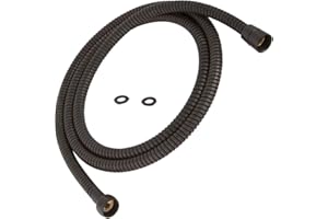 BARROCK Flexible Shower Hose 59" Handheld Shower Head Hose Extension, Bathroom Hand Held Showerhead Hose Replacement, Solid Copper Brass Connector Stainless Steel Metal Hose 59-Inch Oil Rubbed Bronze