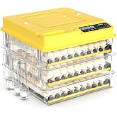216 Egg Incubator for Hatching Eggs, Fully Automatic Egg Incubator with Auto Temp/Water/Turning, for Chicken Duck Goose Quail Pigeon Turtle Eggs, Humidity Control by Bottles, 360&deg; View Clear Window