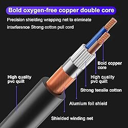 DMX Cable 6.5 ft, 10 Pack Czgor Flexible 3 Pin XLR