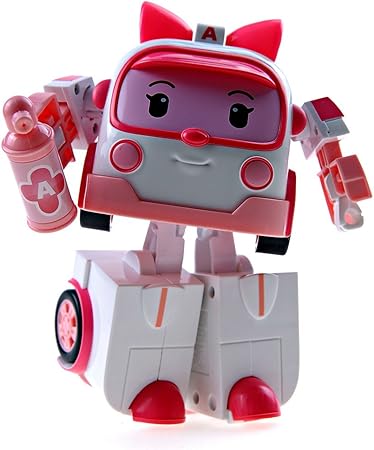 Amazon ロボカーポリー Robocar Poli Toy Amber Deluxe Transforming Robot 095 ロボット 子ども向けフィギュア おもちゃ