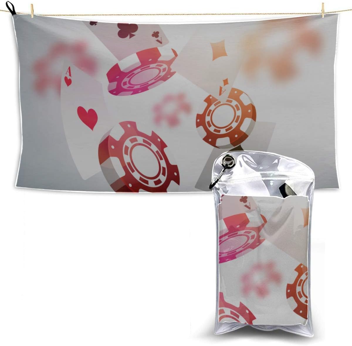 Tocadores de Naipes y póker Toallas de Microfibra Toalla de