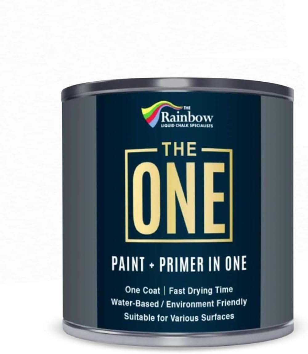 THE ONE All-In-One Paint & Primer White Satin 250 ml Multi-Surface