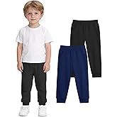 Witwot 2 Pack Toddler Boys Sweatpants Soft Cotton Pull On Jogger Pants with Pocket for Baby Boy 18M-5T
