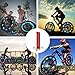 Rottay Bicycle Rim Lights, Waterproof Bicycle Wheel Lights with 32-LED and 32pcs Changes Patterns for MTB Wheel Tire