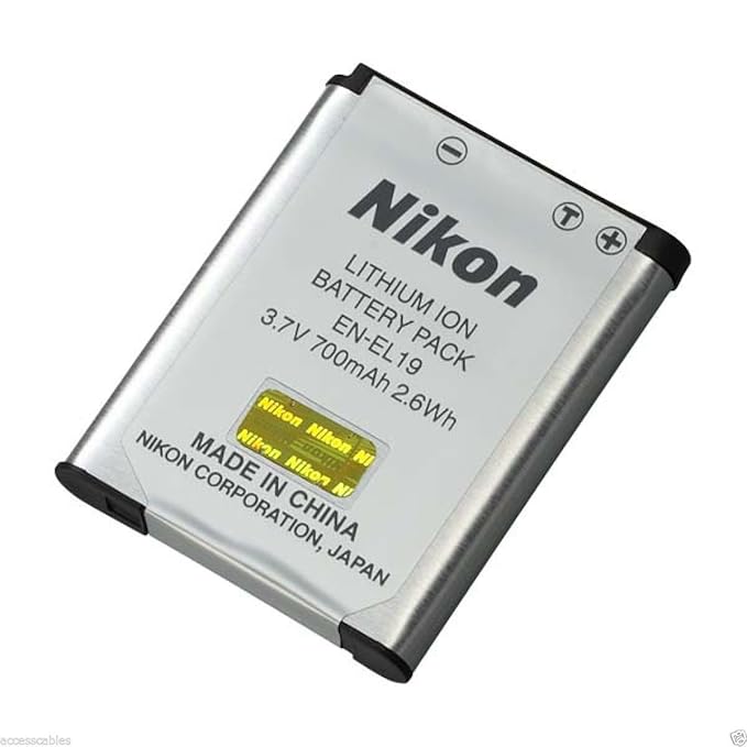 Genuine Nikon Lithiumion battery pack ENEL19 3.7v 700mAh