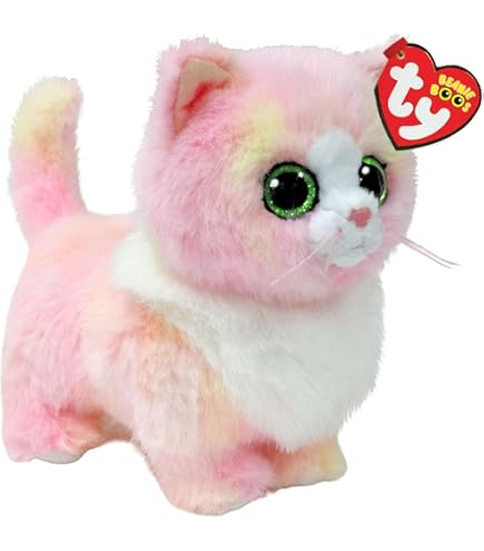 Amazon.com: Ty Beanie Bellies – Jenny The Multicoloured Kitten