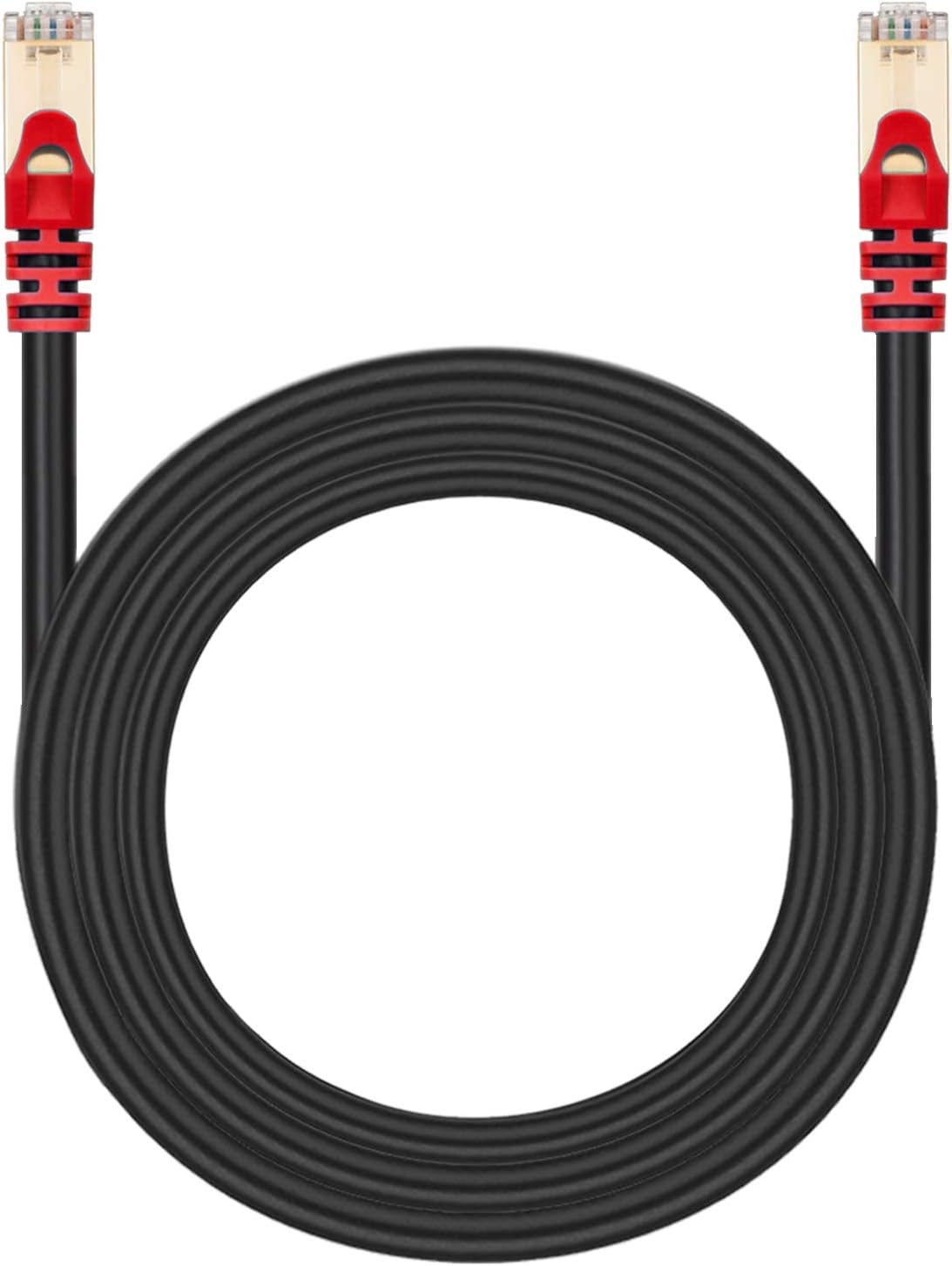 Cat 7 Outdoor Ethernet Cable 130 ft, SNANSHI Cat 7 Outdoor Network Cable SFTP Gigabit 10/100/1000Mbit/s with Gold Plated Lead Waterproof Ethernet Cable Direct Burial Ethernet Cable