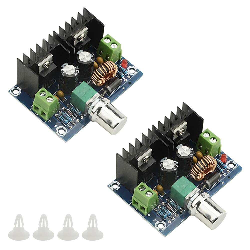 XLX 2PCS 5A Dc-Dc Adjustable Module Max 8A 200W 4-40V to 1.25-36V XL4016E1 High Power DC Pressure Regulating Board Constant Current Regulator Converter for Charging or LED Driver Module